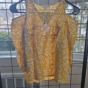 Hayden Los Angeles - Yellow Floral Women's Blouse